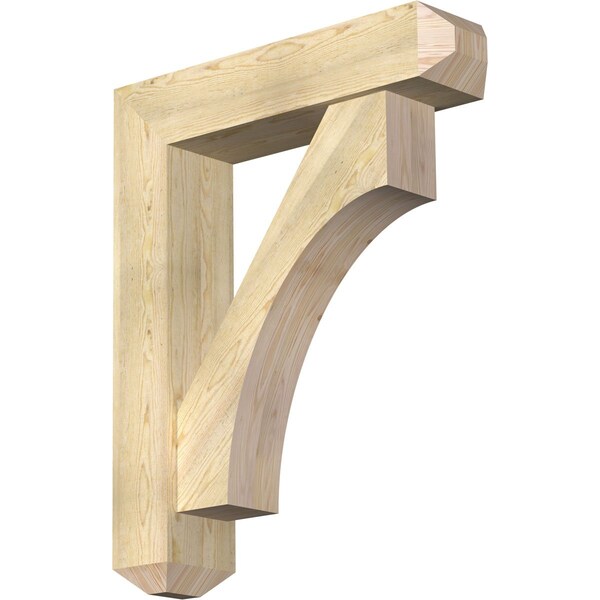 Ekena Millwork Westlake Craftsman Rough Sawn Bracket w/ Offset Brace, Douglas Fir, 8"W x 34"D x 42"H BKT0806X34X42WTL04RDF - main